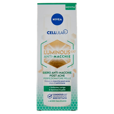 Nivea Cellular Luminous630 Anti-Macchie Siero Anti-Macchie Post Acne Perfezionatore Pelle 30 ml